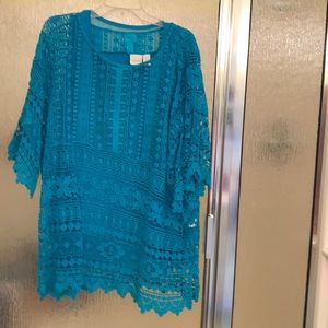 Chico’s Crochet Top with matching Chico’s Tank